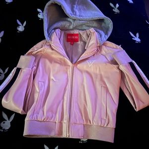 BRAND NEW GUESS PINK LEATHER JACKET
